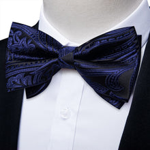 dusty blue bow tie