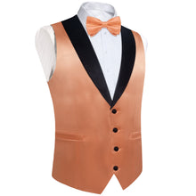 orange silk vest