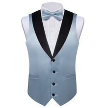 blue vest suit