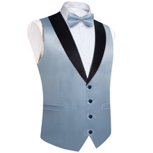 dusty blue vest