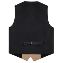 khaki silk vest