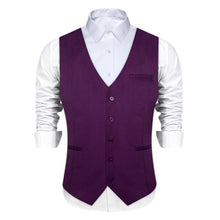 purple tuxedo vest