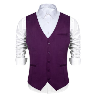 purple tuxedo vest