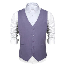 purple suit vest