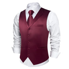 burgundy vest men