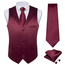 mens burgundy vest