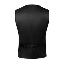 all black vest suit