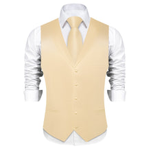 mens champagne vest