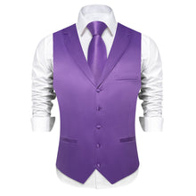 purple vest and tie set