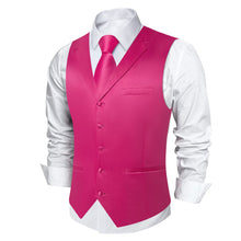 pink vest and tie