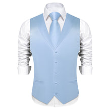 blue tux vest