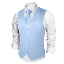 light blue tuxedo vest