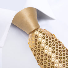 tie price cheap high quality silk light brown solid party sequin ties handkerchief set 