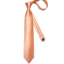 orange silk tie