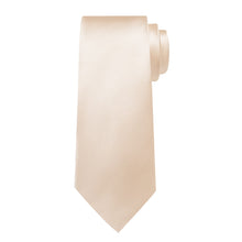 champagne silk tie