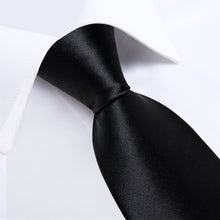 thin black tie