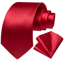 red tie and pocket square