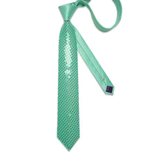 green sequin tie