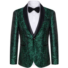 green mens suit