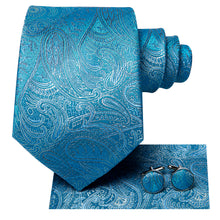 blue paisley tie