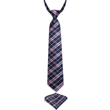 Stripe Silk Kid's Tie Pocket Square Set