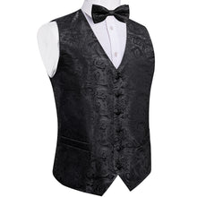 mens suit vest black