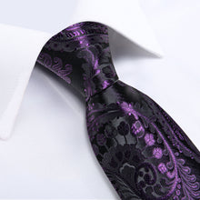 Purple Paisley Silk Ties Necktie