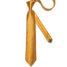 Golden Solid Men's Tie