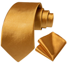 Golden Solid Men's Tie