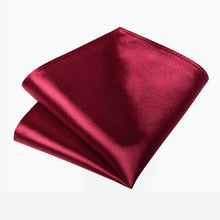 Red Solid Men's Tie Handkerchief Set